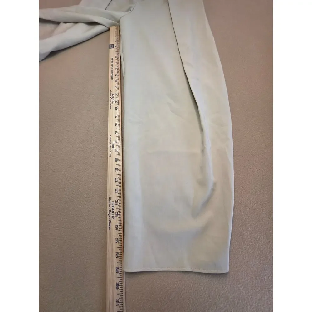Zara Single-Pleat Barrel-Leg Balloon Trouser Pants Cream Sz XS Wide-Leg
